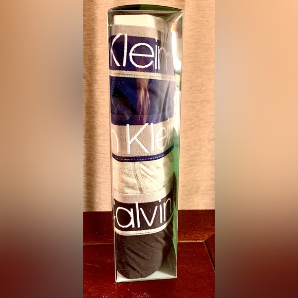 CALVIN KLEIN Men’s 3 Pack Classics Tagless Cotton Stretch Boxer Briefs. - Picture 8 of 10